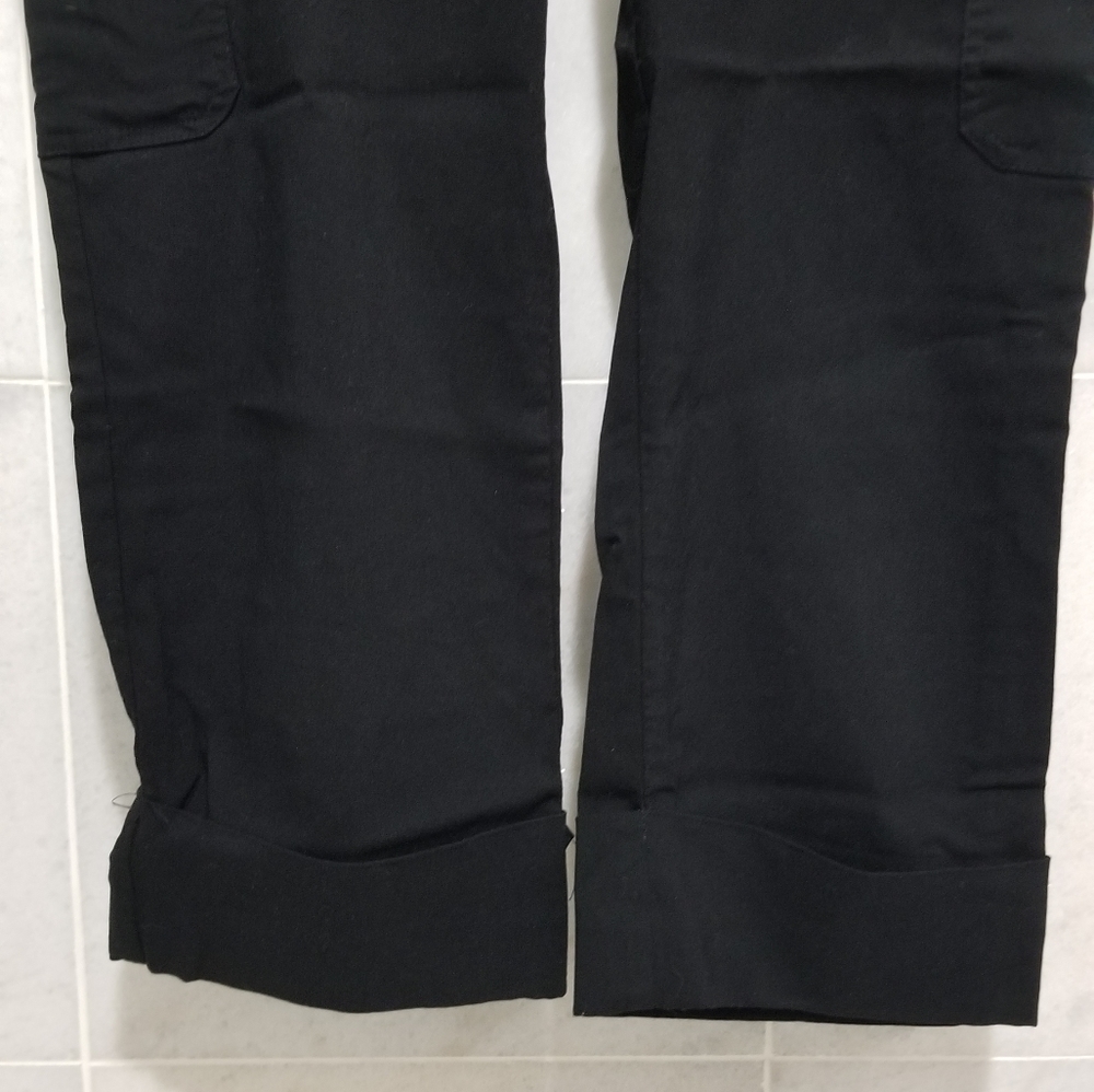 Motherhood Black Cargo Rolled Hem Capris Small - Picture 12 of 14